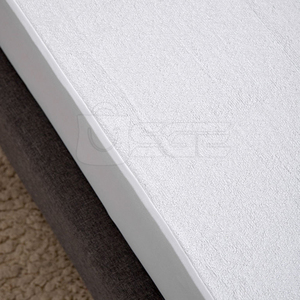 Durable Terry Mattress Protector (<b>Bed</b> Mat) Knitted Waterproof Back Coating Breathable Surface Eco-Friendly Luxury Design Smooth - Product Image 6
