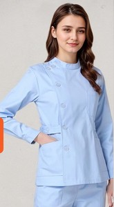 Uniformes d'infirmières et de médecins sur mesure pour femmes, ensembles d'uniformes de salon de beauté, broderie de logo personnalisée, prix d'usine Chine-Bangladesh - Product Image 3