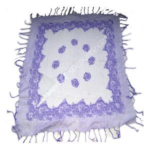 Lightweight Printed Fringe Cotton Voile Scarf Soft Breathable Stylish Everyday <b>Wrap</b> for Women Elegant Fashion Accessory - Product Image 1