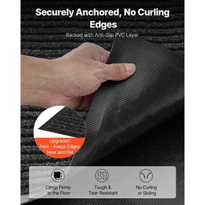 Tapis d'entrée commercial élégant à rayures industrielles 6 x 4 pieds, avec envers en PVC, pour intérieur et extérieur, usage intensif - Product Image 4