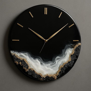 Antique Creative Resin Wood Clock Custom Made <b>Single</b> Face Quartz Wall Clock for Home Living Room Handmade at an Price - Product Image 1