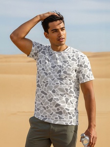 Camiseta de Caza Unisex de Verano, Impermeable, Transpirable, Coolmax, Cuello Redondo, Diseño Animal, Tejido de Punto, Impresión Digital, MOQ Bajo - Product Image 2