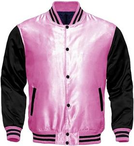 Chaquetas Clásicas y Cómodas de Invierno para Hombre, Estilo Universitario, Satén, Manga Larga, Letras Bordadas, Tejido de Punto, Poliéster, Impermeables y Resistentes al Viento - Product Image 3