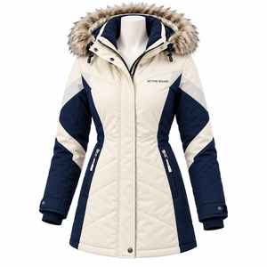 Chaqueta Parka Gruesa para Mujer, para Condiciones Frías, Relleno de Algodón, Informal, Tallas Grandes, Chaqueta Deportiva, Venta al Por Mayor - Product Image 1