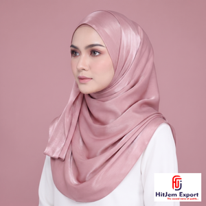 Pañuelo Hijab Personalizado Zimmy Choo, Pañuelo para la Cabeza con Sensación de Seda Premium, Suave, Fabricante Textil de Etiqueta Privada OEM ODM en India - Product Image 2