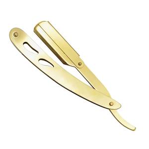 Ensemble de ciseaux de coiffure professionnels en acier inoxydable doré, lame tranchante, pour droitiers, manche long, légers, réutilisables, 28 dents - Product Image 6