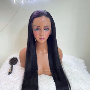 Cabello humano sin procesar vietnamita recto de hueso sedoso que teje pelucas delanteras de encaje de color personalizado y paquetes de cabello de primer nivel duradero - Product Image 1