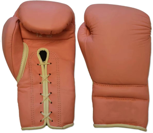 Gants de boxe en cuir Five B 12 oz avec fermeture auto-agrippante, sangle de poignet réglable et poignées extensibles pour adultes, entraînement et compétition de boxe - Product Image 1