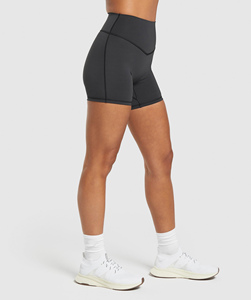 Shorts deportivos de cintura alta para mujer, talla grande, para gimnasio, correr, pilates, yoga, entrenamiento. - Product Image 2