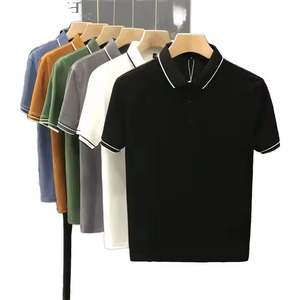 Camiseta de Hombre OEM de Manga Corta con Spandex, Diseño Moderno Anti-Pilling, Rayas Bordadas, Logotipo Personalizable, Tejido de Punto - Product Image 2