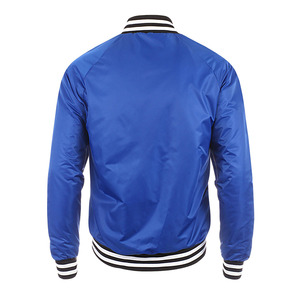 Chaqueta Varsity para Hombre en Oferta, Cuello Alto con Capucha, Color Azul, Estilo Casual Urbano, Chaqueta Abrigada de Lana para Invierno, Chaquetas Modernas - Product Image 2