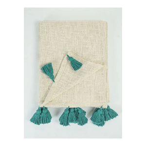 Brushed Fleece Fabric 50x60in Waffle Texture Waterproof Winter Cozy <b>Couch</b> <b>Throw</b> Tassels Daily Use Items - Product Image 1