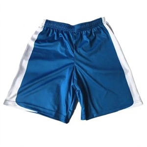 Shorts de football décontractés pour hommes de haute qualité, imprimé dessin animé cône de crème glacée bleu, 100 % polyester, taille élastique, respirant - Product Image 3