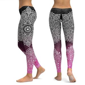 Leggings Sublimados Personalizados para Mujer, Pantalones de Yoga con Estampado de Cintura Alta, Ropa Deportiva para Gimnasio, Entrenamiento, Fitness, Running, Activewear, USA - Product Image 4