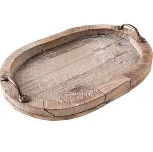 Natural Live Edge Wooden Serving Tray with Bark Rustic Handmade Tray for Kitchen Dining <b>Coffee</b> <b>Table</b> Home Decor - Product Image 4