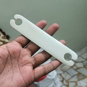 Navette en os de buffle, faite à la main, écologique, outil de tissage animalier, navette en ivoire naturel pour fil, métier à tisser, artisanat textile - Product Image 3