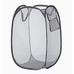 Modern Foldable Laundry <b>Basket</b> Collapsible Storage Box for Clothing for <b>Wardrobe</b> Bathroom Kitchen Metal Plastic Material - Product Image 1
