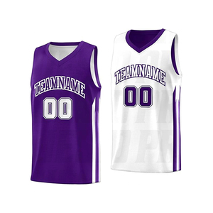 Último Diseño de Camiseta de Baloncesto Personalizada, Malla Transpirable, Ropa Deportiva Masculina con Sublimación y Bordado - Product Image 1