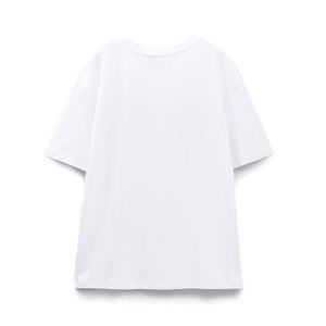 T-shirt graphique en coton de qualité supérieure pour femme, col rond décontracté, imprimé, manches courtes - Product Image 2