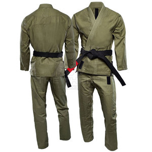 High Quality <b>Professional</b> Breathable Lightweight 100% Cotton BJJ Suit Martial Arts Gi Set Front for Brazilian Jiu Jitsu Training - Product Image 3