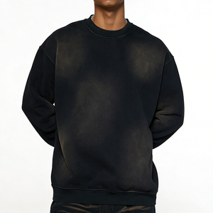 Fabricant OEM Fournisseur Vente en Gros Personnalisée Sweat-shirt Col Rond Homme Surdimensionné 400GSM Coton Molletonné Épais Vêtements Marque Privée - Product Image 5
