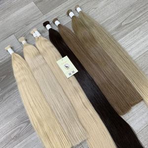 Extensions de cheveux vierges doublement dessinées vietnamiennes en gros de haute qualité blond droit à noir vagues naturelles profondes en vrac - Product Image 2