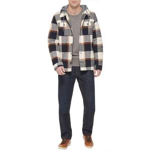 Veste en flanelle à carreaux pour homme, doublée en polaire, élégante, pour la randonnée, le camping, le quotidien, manches longues personnalisées - Product Image 2