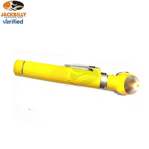 Mini Otoscopio de Fibra Óptica de Acero Inoxidable Amarillo, Portátil, de Bolsillo, con Iluminación LED Brillante MOL - Product Image 4