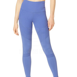 Eco Friendly Spandex/Nylon High Waist Solid <b>Pattern</b> Women <b>Leggings</b> with Custom Logo-Sustainable Activewear - Product Image 6