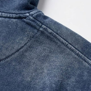 Cotton Fleece Custom Vintage Style Men Pullover <b>Sun</b> Faded Hoodies Premium Quality Men Distressed <b>Sun</b> Fade Drop Shoulder Hoodies - Product Image 6