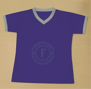 เสื้อยืดคุณภาพสูงแบบซับลิเมชั่น คอวี  แบบเรียบ  สำหรับทุกเพศ  ขายส่ง - Product Image 1