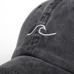 Customizable Vintage Washed Baseball Cap Unisex Wave Embroidered Cotton <b>Dad</b> <b>Hat</b> Adjustable Curved Brim Outdoor Wholesale - Product Image 4