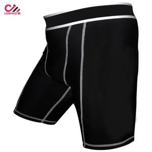 Pantalones Cortos de Compresión Transpirables para Hombre, Poliéster/Algodón, Deportivos Personalizados, Sólidos, de Secado Rápido, Antiarrugas, Ropa de Gimnasio - Product Image 6