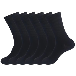 Wholesale OEM Plain <b>White</b> Ribbed Crew Ankle Short <b>Socks</b> <b>Women</b> Mens High Quality Cotton Summer Casual Breathable - Product Image 4