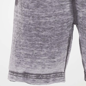 Shorts décontractés gris en maille pour femme, taille haute avec cordon de serrage, écologiques, séchage rapide, effet délavé, respirants, coupe régulière, couleur unie - Product Image 3