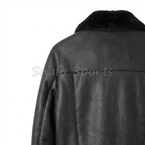 New Design <b>Shearling</b> <b>Jacket</b> <b>for</b> <b>Men</b> Classic Fur Collar High Quality Wholesale Price Leather <b>Jackets</b> <b>For</b> <b>Men's</b> - Product Image 6