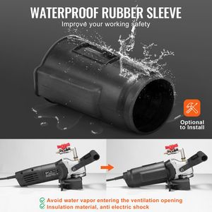 Lucidatrice a umido da 800W, smerigliatrice per cemento da 4 pollici con 6 velocità variabili e 7 kit di lucidatura per marmo e granito - Product Image 6