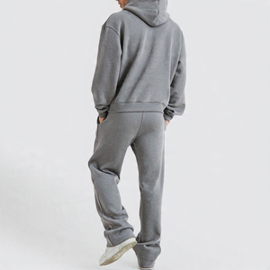 Premium Oversized Hoodie and <b>Sweatpants</b> <b>Set</b> for Men | Heavyweight Fleece Loungewear Two Piece Outfit with Kangaroo Pocket - Product Image 4