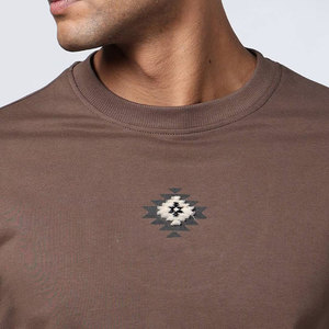 T-shirts surdimensionnés pour hommes en coton éponge 100% de haute qualité, personnalisables avec logo, écologiques, anti-plis, 300g, prix abordable, vente en gros - Product Image 2