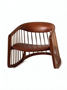 Hot Sale Indonesia Made Modern Classic Tufted Wooden Teak Mahogany Sungkai Rocking <b>Chair</b>-Eco-Friendly & Durable - Product Image 2