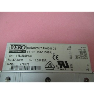 MÓDULO DE FUENTE DE ALIMENTACIÓN VERO 116-010065J, MONOVOLT - Equipo y Piezas de Semiconductores de Confianza de Tradicción Global - Product Image 5