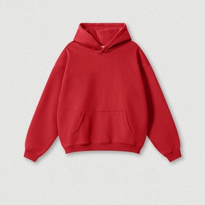 Premium Quality 340g Milk Silk Hoodie Custom Logo Ready Solid Color Unisex Pullover Oversized Casual Autumn Wholesale Factory - Product Image 6