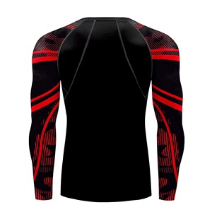 Camiseta de compresión con protección UV para hombre, para gimnasio, entrenamiento, fitness, correr, surf y deportes activos al aire libre. - Product Image 3