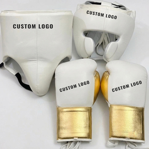 Juego de Boxeo de Cuero Blanco y Dorado, Duradero, Ligero, Personalizado, de Primera Calidad, Buen Proveedor, Servicio OEM ODM, Logotipo Personalizado - Product Image 5