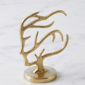 Sculpture d'arbre abstraite moderne en laiton, centre de table artistique en métal doré pour la décoration du salon - Product Image 3
