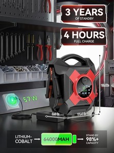 Arrancador de Baterías de Alta Potencia, 12V 30000A Pico, Batería de Litio Portátil, Arrancador de Emergencia -40 ° F Instant Start All para Diésel de 50L - Product Image 4