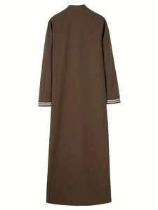 Thobe Transpirable con Bolsillo en el Pecho para Hombre, Shalwar Kameez de Poliéster para Verano, Nuevo - Product Image 5