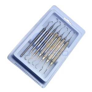 Prix de gros, instruments dentaires manuels en acier inoxydable de haute qualité, ensembles avec poignée ergonomique, en vente - Product Image 3
