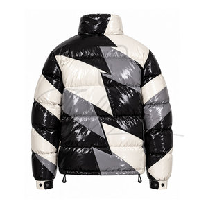 Veste d'hiver matelassée confortable pour homme, très vendue, couleur unie personnalisable. - Product Image 2