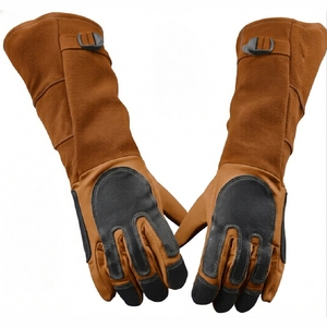 Guantes de Soldadura de Cuero Resistentes, de Manga Larga, Resistentes al Calor, para Soldadura en Fundición y Trabajos Metálicos - Product Image 1